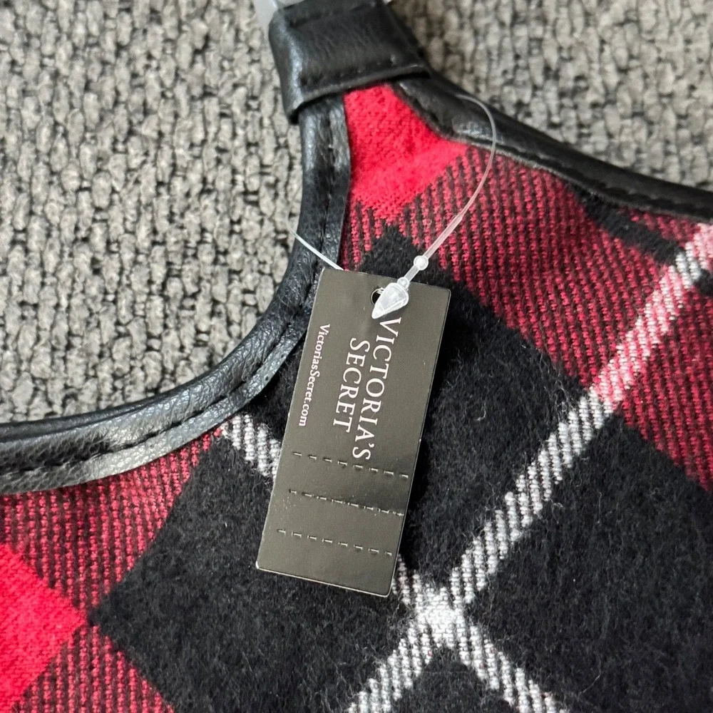 Victoria's Secret VS Red Plaid Holiday Large Tote Bag – Brand New with‎ Tags!